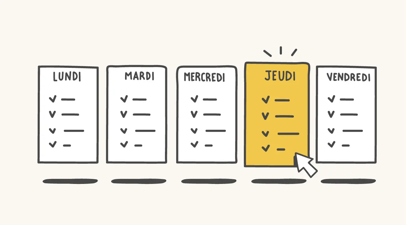 Comment organiser son planning hebdomadaire en freelance (avec modèle)